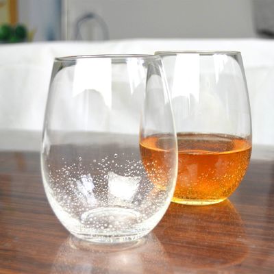 คุณภาพ 500ml Transparent Stemless Whiskey Tumbler Glasses , Wine Glass Tumbler โรงงาน