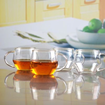คุณภาพ Borosilicate Heat Resistant Tea Glass Mug With Handle โรงงาน