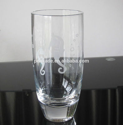 คุณภาพ Heavy Duty Tumbler Drinking Glasses With Decorated Pattern โรงงาน