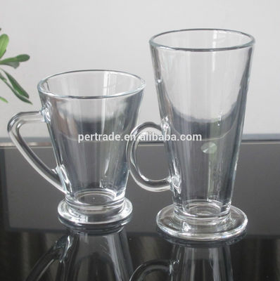คุณภาพ Irish Style Machine Made Crystal Whisky Tumblers With Handle โรงงาน
