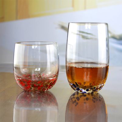 คุณภาพ Red Stars Bottomed Creative Macadam Tumbler Drinking Glasses โรงงาน