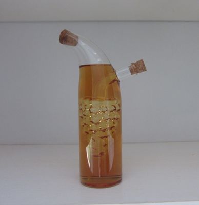 คุณภาพ Double Layer Grape Shape Glass Canister With Lid For Oil โรงงาน