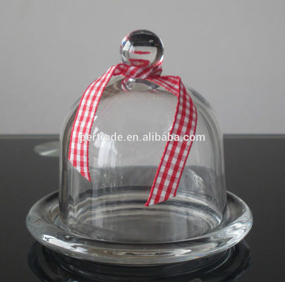 คุณภาพ Mini Round Glass Storage Jars With Cover Lid , Glass Kitchen Canisters โรงงาน