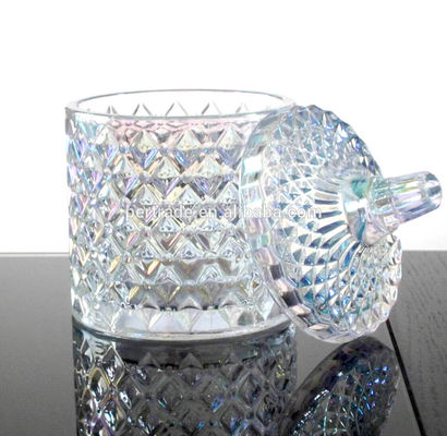 คุณภาพ Glass Storage Jars With Lid For Wax โรงงาน