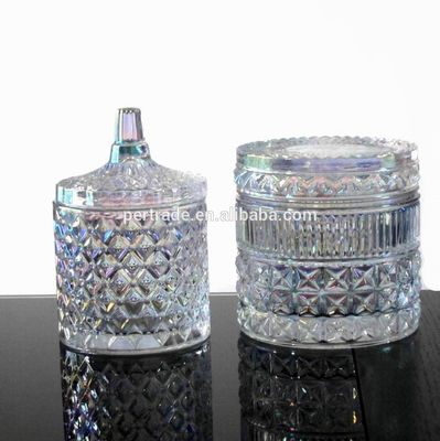 คุณภาพ Glass Storage Jars With Lid For Wax โรงงาน