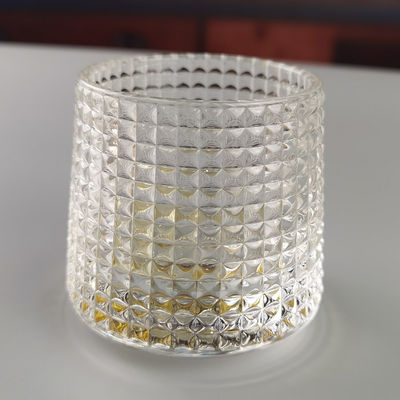 คุณภาพ Lead Free  FDA Embossed Handmade Whiskey Glass Turning Bottom โรงงาน