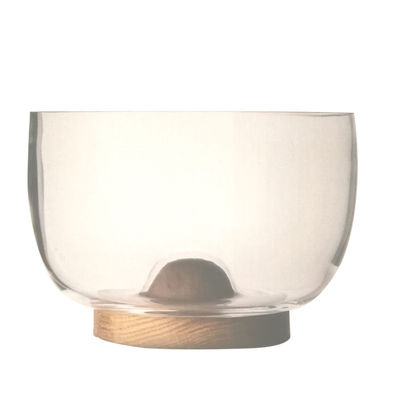 คุณภาพ 9" crystal salad bowl with solid wood stand peak bottom โรงงาน